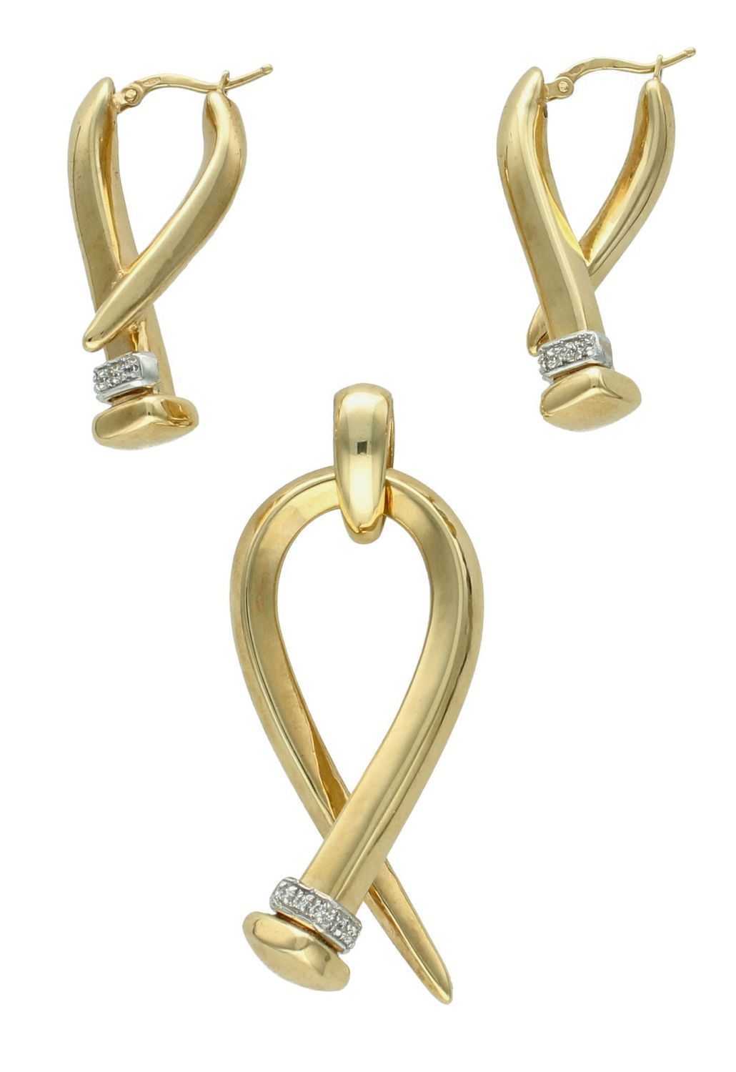 Złote kolczyki z cyrkonią próba 585, KO 781 585 KL  Kolczyki złote to wspaniały podarunek dla każdej eleganckiej kobiety.  Koczyki zapinane są na wygodne bezpieczne zapięcie angielskie typu lira. Kolczyki ze złota to doskona.jpg